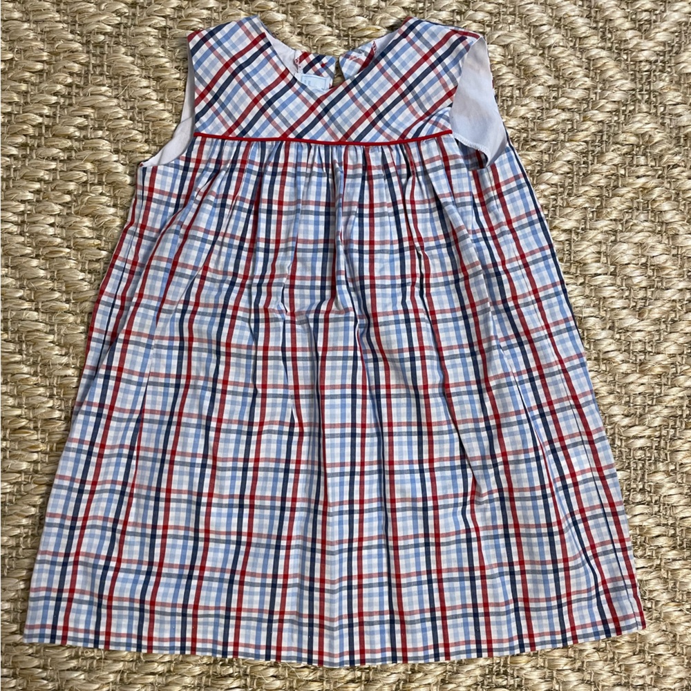 Little English red white and blue patriotic 4th of July dress size 4